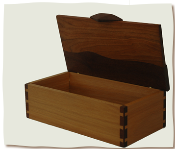 box with opened lid